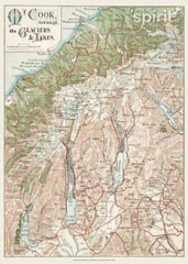 Mt Cook Glacier Lakes Map